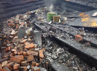 На месте сгоревшего дома в Грязовецком районе обнаружены неизвестные останки