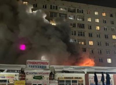 Во время пожара в Вологде пострадала женщина