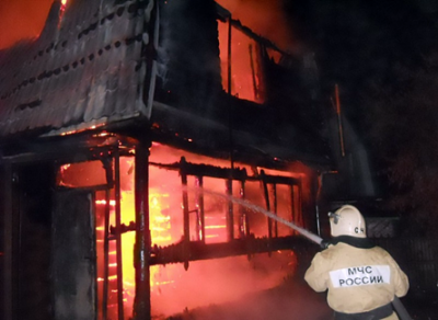 В Чагоде дотла сгорел жилой дом