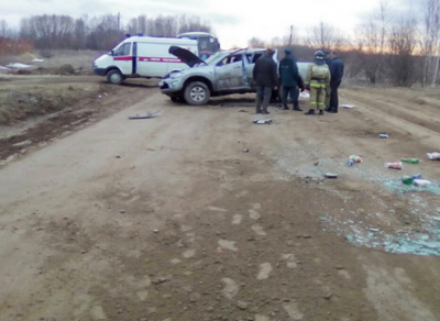 В Сокольском районе перевернулся пикап: водитель погиб