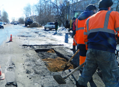 Продолжение ямочного ремонта: в Вологде ремонтируют центральные улицы