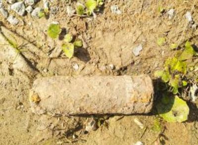 Череповчанин нашел на участке артиллерийский снаряд
