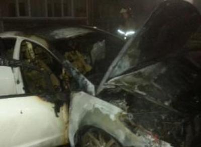 В Череповце сгорела машина начальника транспортной полиции