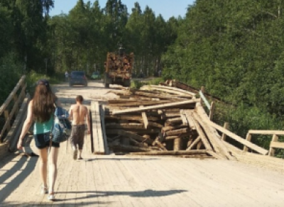  На Вологодчине разрушился еще один мост