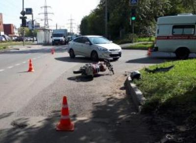 Мотоциклист пострадал в результате ДТП в Череповце