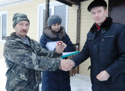 Четыре семьи в поселке Нижне-Кубенский Харовского района получили новые квартиры