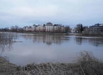 В реке Вологде повышается уровень воды 