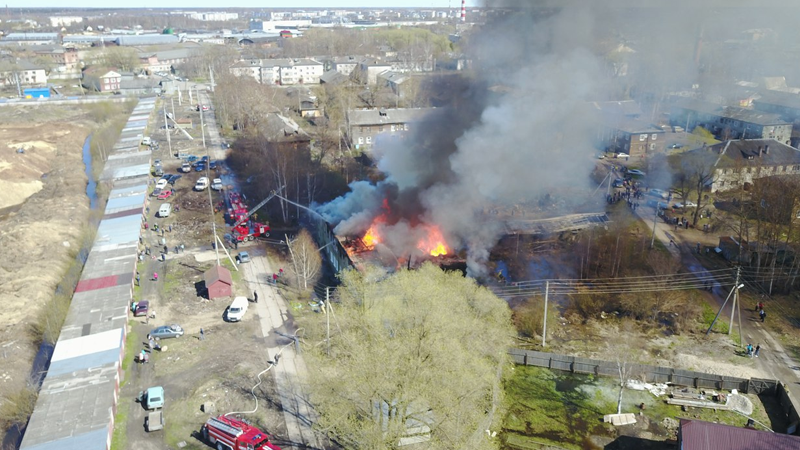 В Соколе из-за пожара без крыши над головой остались 20 семей