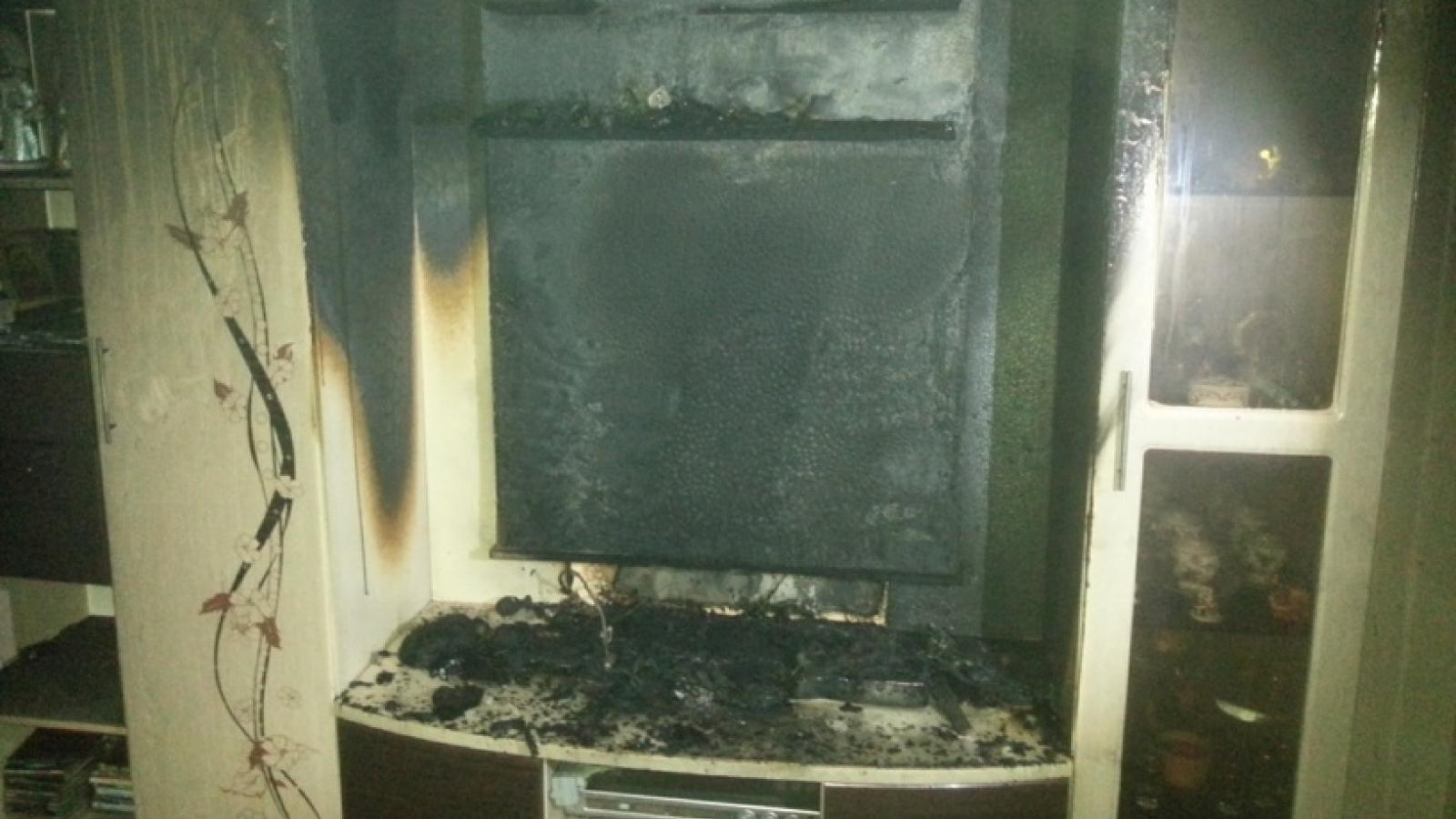 В Череповце из-за телевизора чуть не сгорела квартира