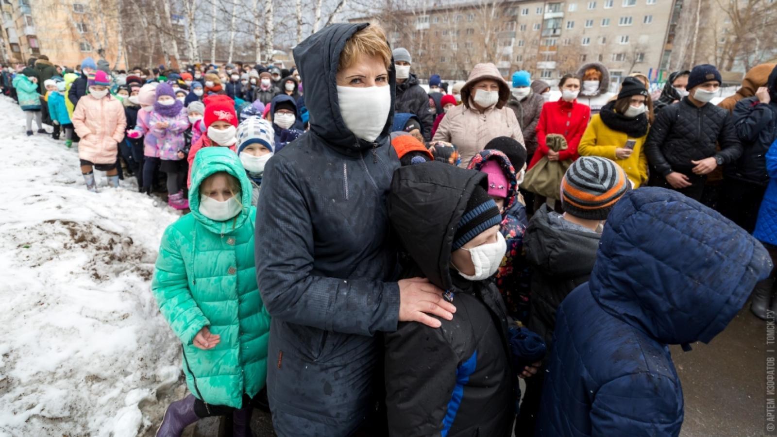 Экстренная эвакуация детей в школе Вологды
