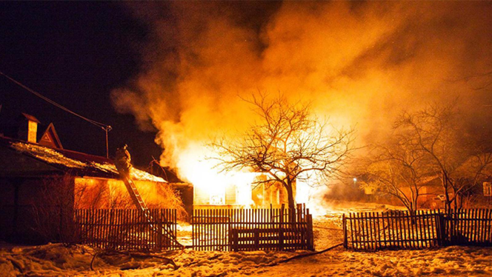 Сильнейший пожар в Вологодском районе