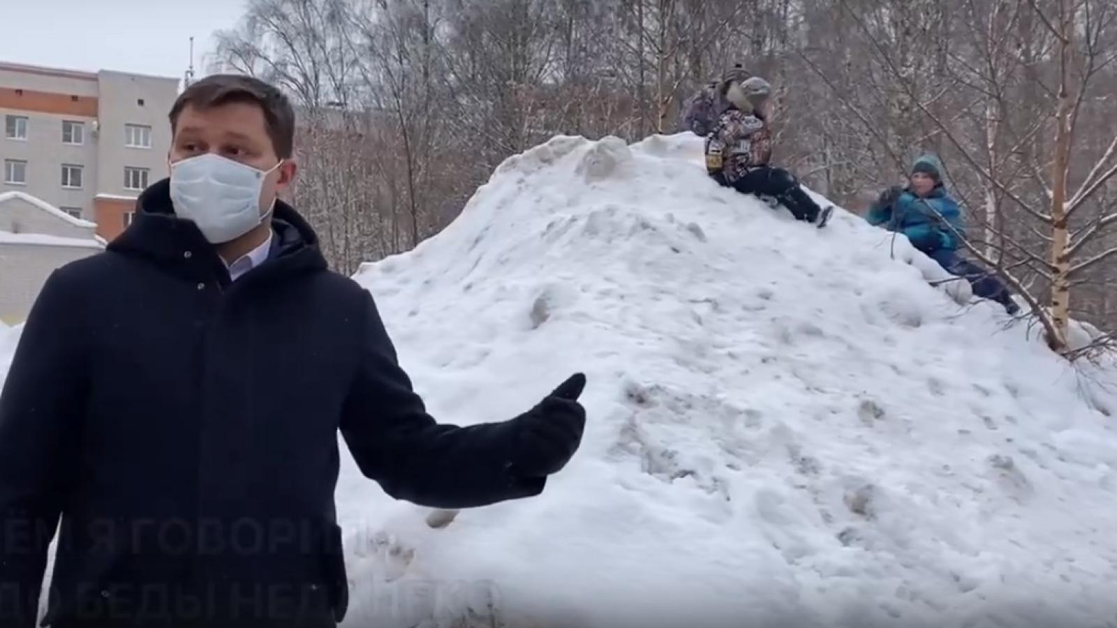 Мэр Вологды нашёл горы снега