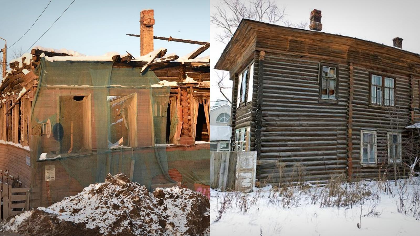 Два сгоревших дома отреставрируют в Вологде