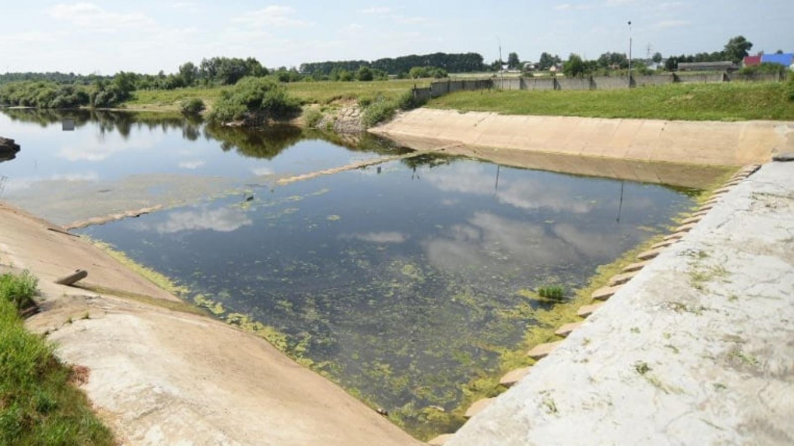 В реке Вологде падает уровень воды