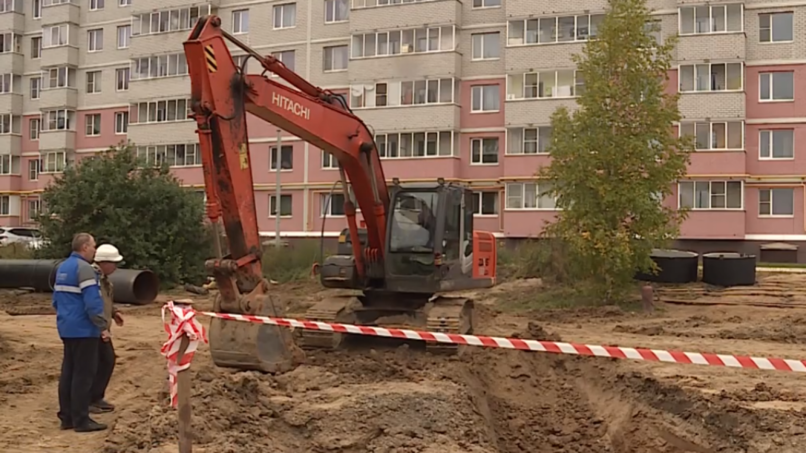 В Вологде рабочие пробили газовую трубу