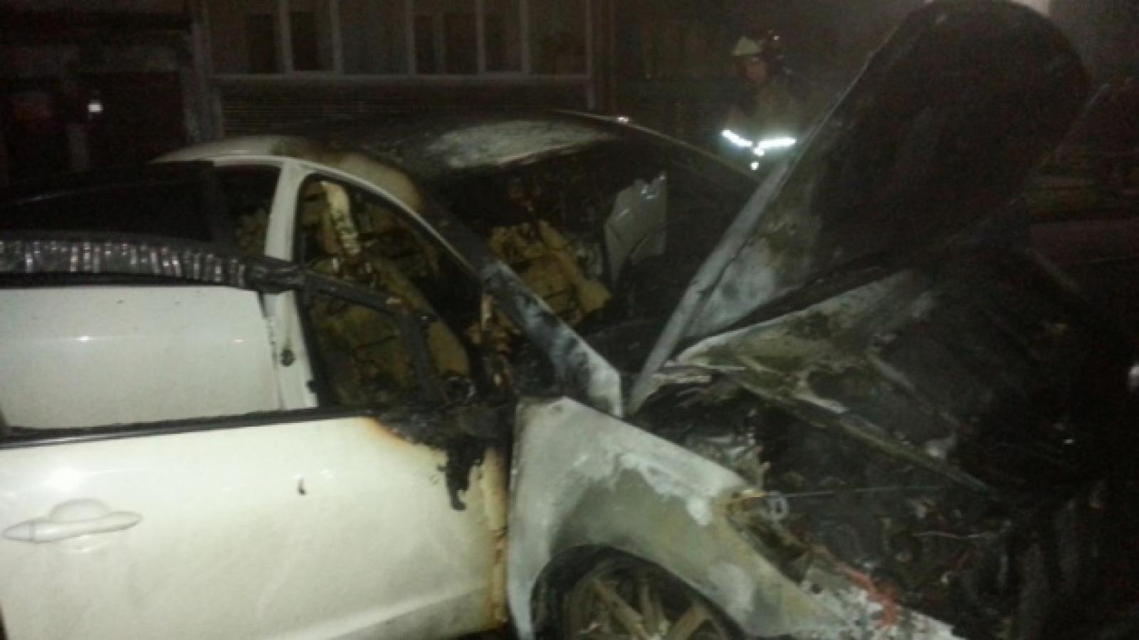 В Череповце сгорела машина начальника транспортной полиции
