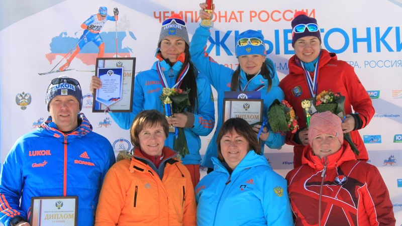 Анна Нечаевская победила 10-километровой гонке свободным стилем на чемпионате России