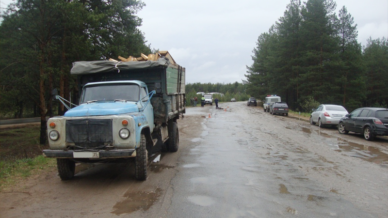 В Тарногском районе грузовик насмерть сбил пешехода