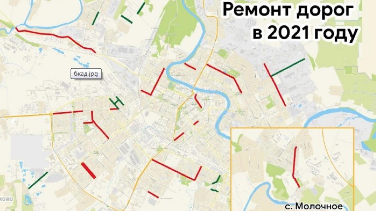 Мэр показал, какие дороги отремонтируют в Вологде