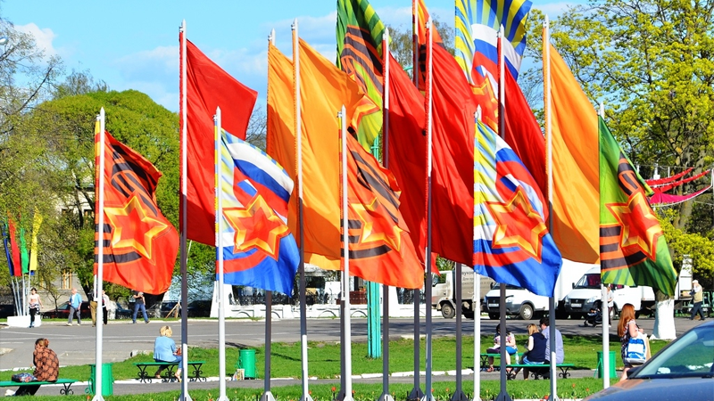 Ко Дню Победы Вологду украсят более 220 флагов