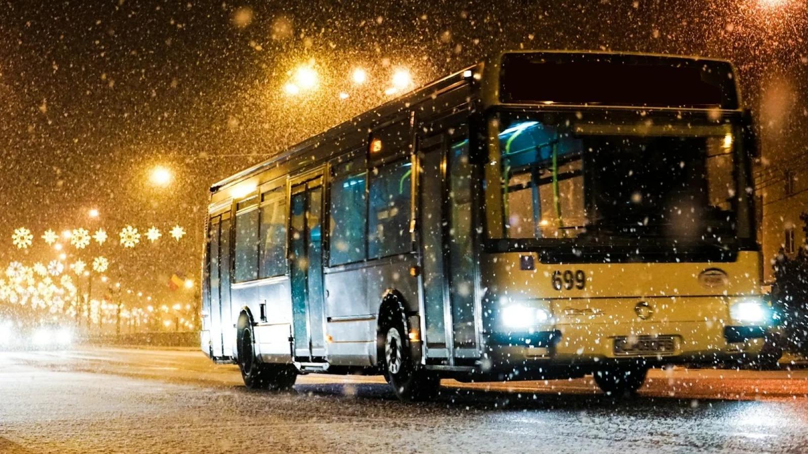 В новогоднюю ночь автобусы в Вологде будут бесплатными