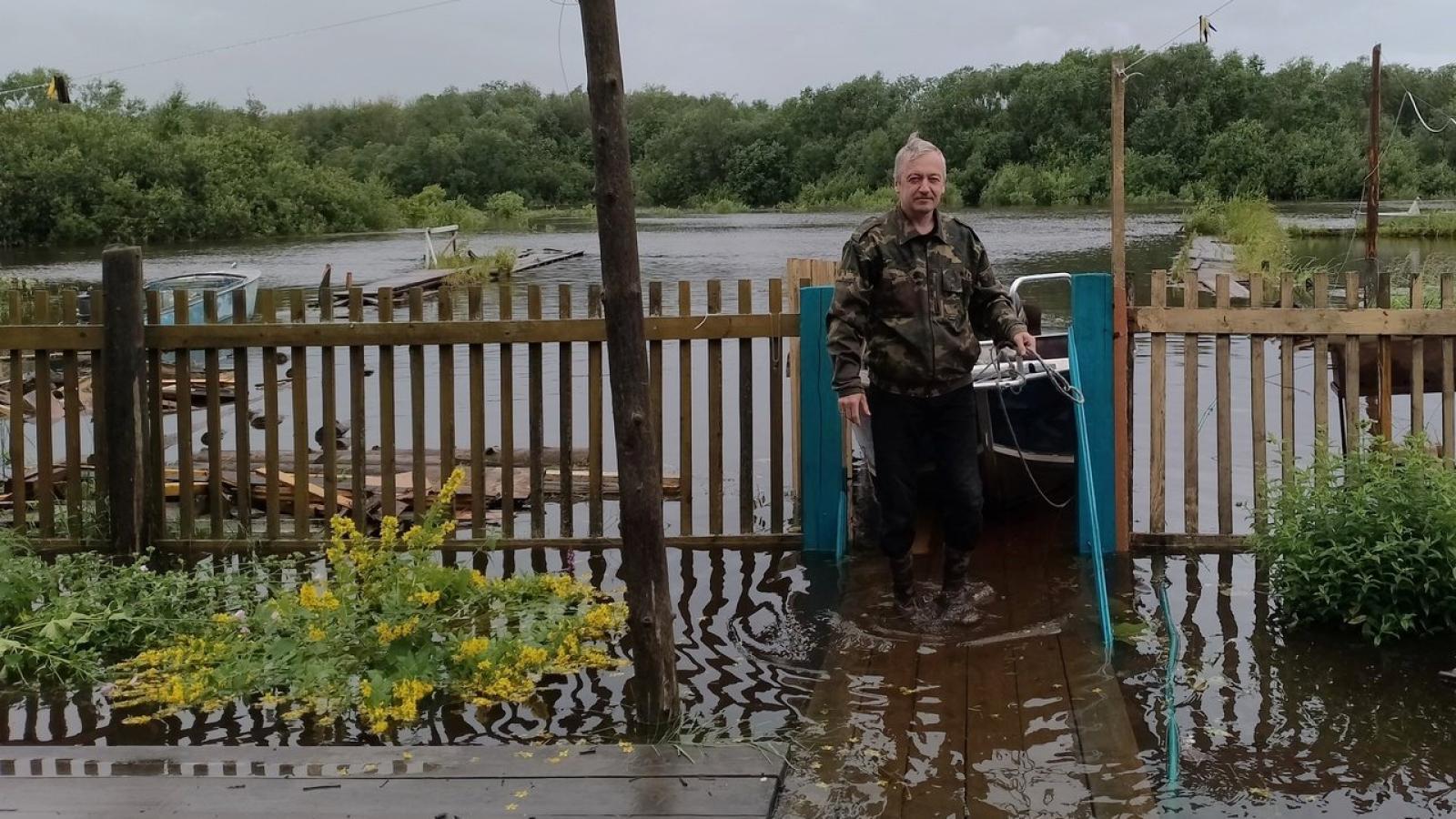 Из-за дождей затопило деревни Вытегорского района