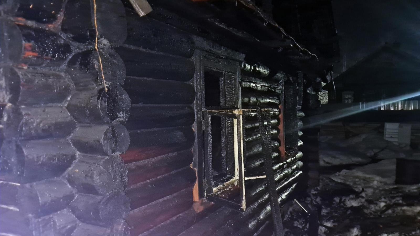 В Вологде сгорел частный дом